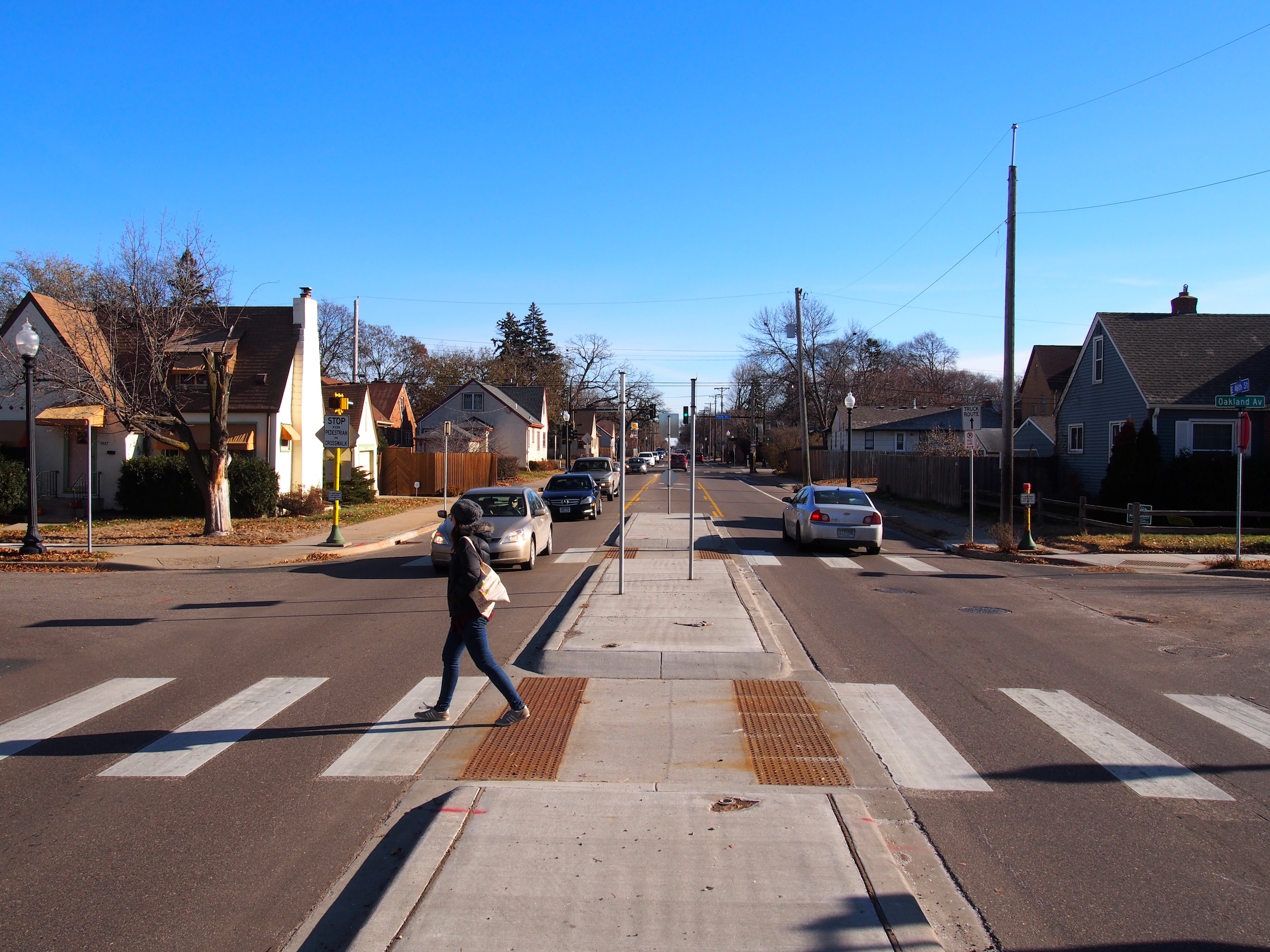 Median Crossing Minneapolis DPW
